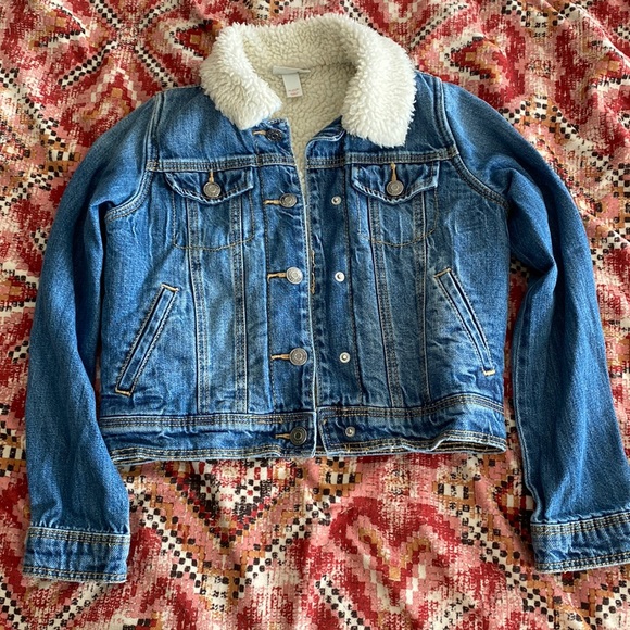 Cat & Jack Other - Cat & Jack denim Sherpa jacket